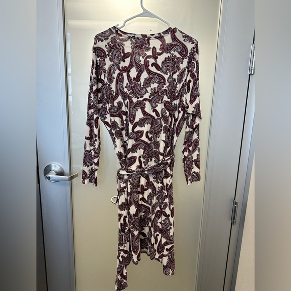 NWOT MICHAEL MICHAEL KORS Womens Paisley Belted Pullover Dress Plus 1X - Picture 4 of 6